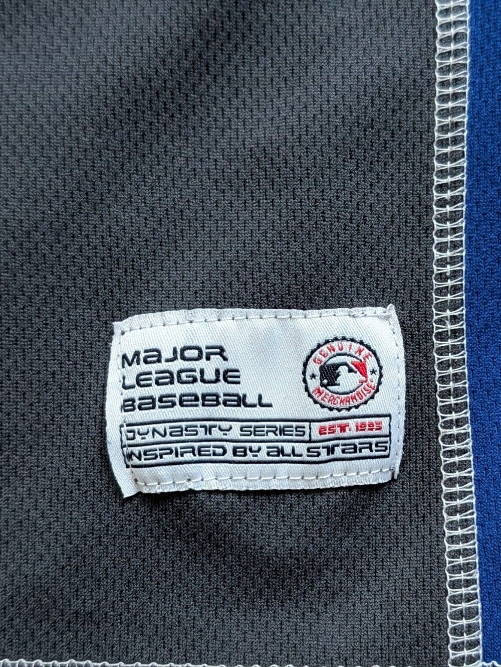 Dynasty Chicago Cubs Mens MLB Grey Royal Blue V-Neck Short Sleeve Shirt Size XL - Picture 4 of 9